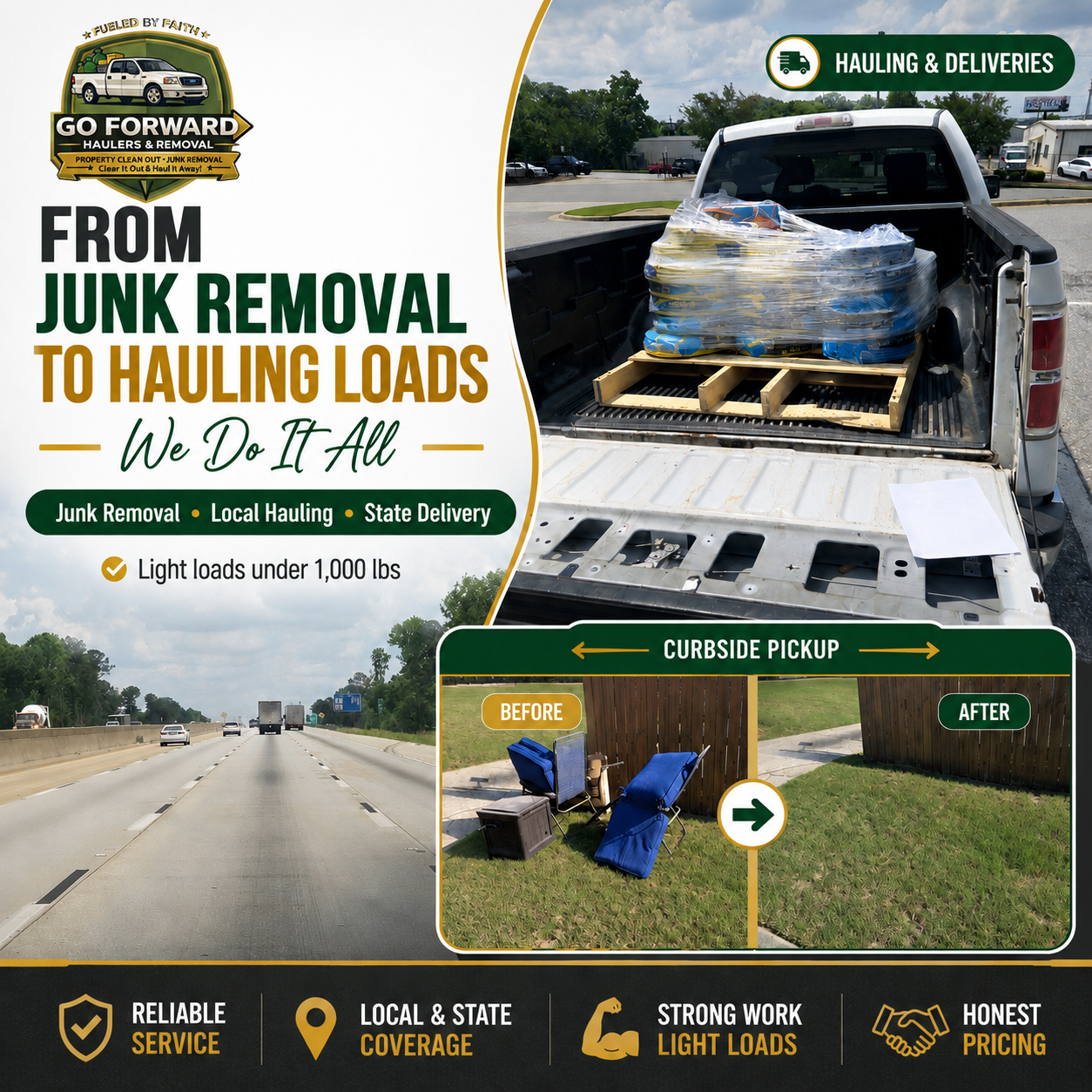 Go Forward Haulers — from junk removal to local freight delivery